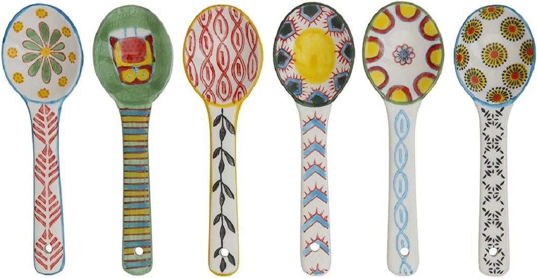 Espresso Spoons, Little Spoons for Dessert, Coffee Spoons, Multicolor, 5-1/4” L