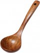 Soup Spoon Natural Wooden Soup Porridge Ramen Rice Long Handle Spoon Cutlery Suitable For Family Restaurant Ramen Rice Long Handle Spoon