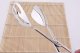 2-PACK Serving Tongs for Buffet Party Catering .Thickening Food Serving Tongs Salad / Cake / Bread Tongs Kitchen Tongs, Stainless Steel
