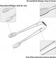 Mini Serving Tongs, Small Serving Utensils for Catering, Kitchen Tongs, Food-Grade Premium 304 Stainless Steel Tongs, (4.5" Appetizer Tongs)