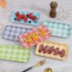 Appetizer Plate Set Dessert Plate - Small Rectangular Serving Plate for Sushi | Snacks | - Colorful Ceramic Dinnerware Set of 6 - Microwave and Dishwasher Safe - 8 Inch